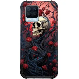 etui-do-realme-8-antishock-case-wzmocnione-rogi-ochrona-goth-czaszki-mix-wz