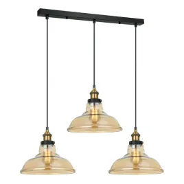 lampa-wiszaca-czarna-zlota-potrojna-bursztynowe-klosze-nad-stol-bar-italux