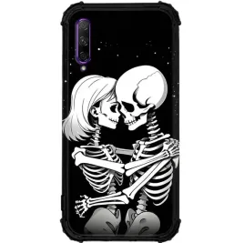 etui-do-huawei-honor-9x-pro-antishock-case-wzmocnione-rogi-goth-czaszki-wz