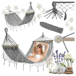 hamak-ogrodowy-dwuosobowy-xxl-gardlov-250kg-drazki-boho-pokrowiec-szary