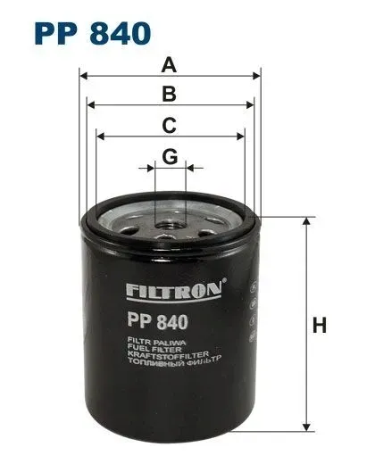 filtr-paliwa-pp-840-numer-katalogowy-czesci-pp-840