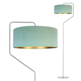 lampa-stojaca-podlogowa-welurowa-abazur-led-e27-do-pokoju-czytania-mietowa