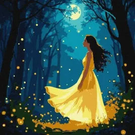 malowania-po-numerach-dziewczyna-wsrod-swietlik