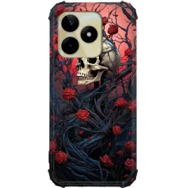 etui-do-realme-note-50-antishock-case-wzmocnione-rogi-goth-czaszki-mix-wz