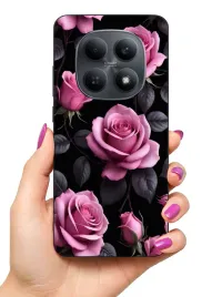 etui-case-do-xiaomi-redmi-note-15-15-5g-rosliny-kwiaty-roze-lilie
