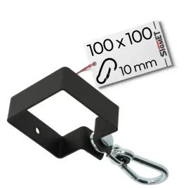 obejma-hustawkowa-100x100mm-z-karabinczykiem-hak-hustawkowy-czarny-uchwyt