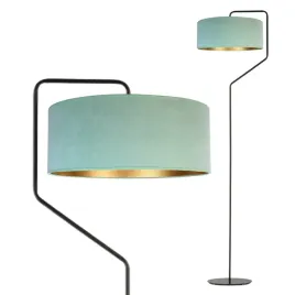 lampa-stojaca-podlogowa-welurowa-abazur-led-e27-do-pokoju-czytania-mietowa