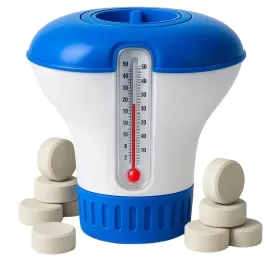 dozownik-na-tabletki-do-basenu-ogrodowego-plywak-do-chemii-termometr-2w1