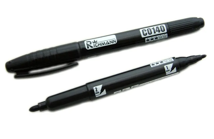 MARKER BUDOWLANY DWUSTRONNY OLEJOWY 1-2 MM RICHMANN C0140