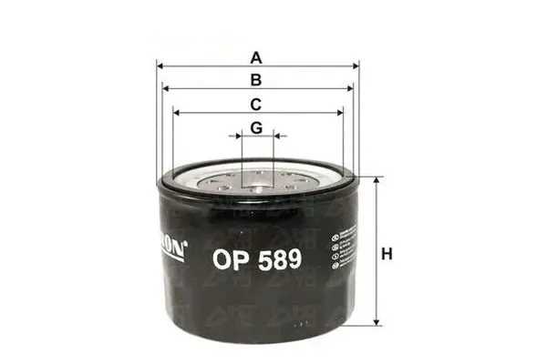 filtr-oleju-op-589-numer-katalogowy-czesci-op-589