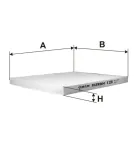 filtr-kabiny-k-1231-numer-katalogowy-czesci-k-1231