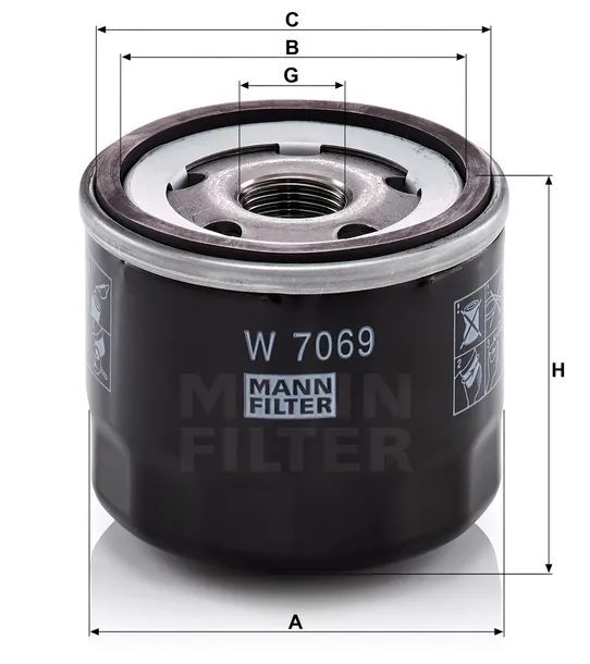 filtr-oleju-w-7069-numer-katalogowy-czesci-w-7069