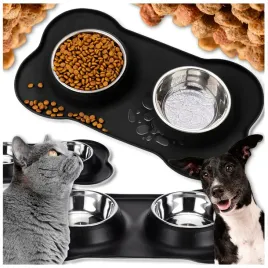 miska-dla-psa-kota-podwojna-antyposlizgowa-metalowa-2x450ml-mata-podkladka
