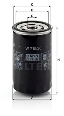filtr-oleju-w-719-36-numer-katalogowy-czesci-w-719-36