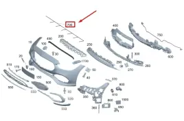 wiazka-zderzaka-pdc-przednia-przod-mercedes-w206-c-klasa-a2065400351