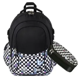 plecak-szkolny-2w1-cheesboard-kratka-pepitka-motyle-zestaw-st-right