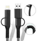 2-x-kabel-usb-usb-c-4w1-usb-c-lightning-1m-pd-3a-60w-stan-nowy