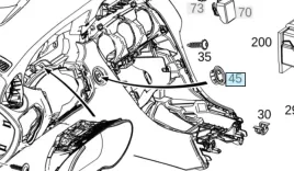 pierscien-oslona-mocowanie-stacyjki-mercedes-w205