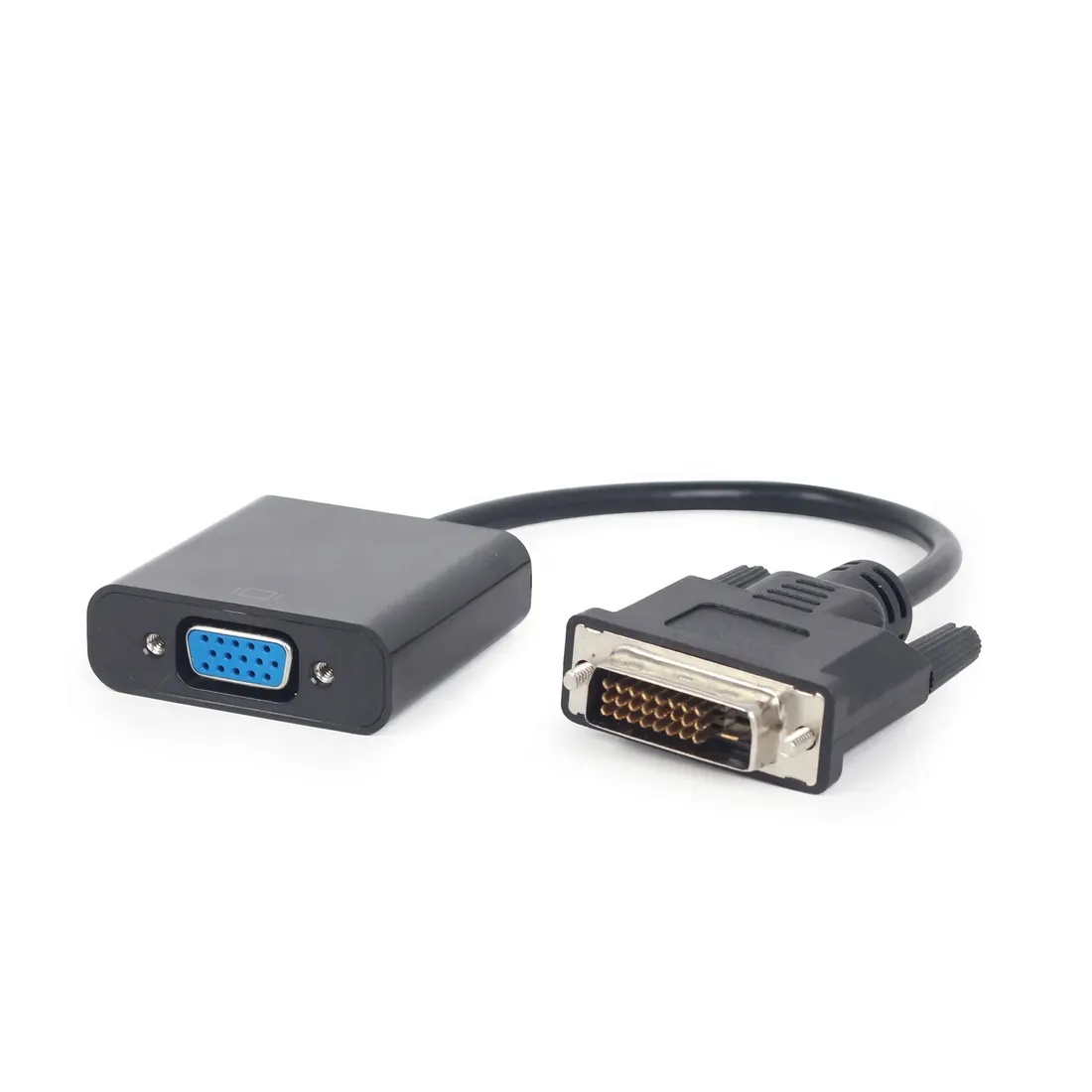 2-x-adapter-przejsciowka-dvi-d-dsub-vga-czarny-20cm-stan-nowy