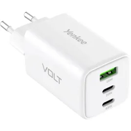 2-x-szybka-ladowarka-sieciowa-zasilacz-yenkee-gan-volt-2x-usb-c-usb-65w-3a