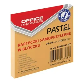 karteczki-samoprzylepne-office-products-pastel-76-x-76-mm-pomaranczowy