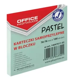 bloczek-samoprzylepny-zielony-office-products-1szt