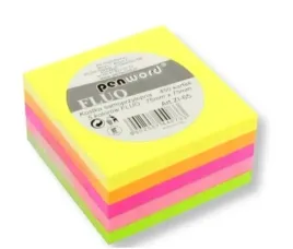 kostka-samoprzylepna-w-intensywnym-kolorze-fluo-75x75-mm-450-kartek-idea
