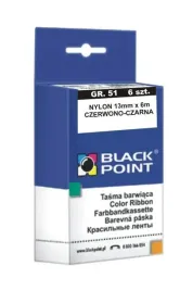 tasma-barwiaca-black-point-czarno-czerwona-kbpgr51czcz-gr-51-13-mm-x-6-m