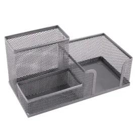 przybornik-na-biurko-siatka-3-komory-srebrny