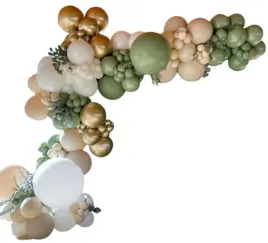 balony-na-urodziny-chrzest-roczek-biale-zlote-zielone-girlanda-balonowa-luk