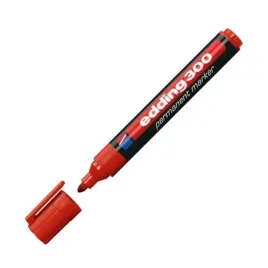 marker-permanentny-edding-300-czerwony-okragla-koncowka