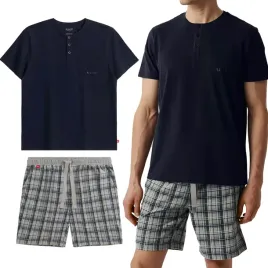pizama-meska-atlantic-nmp-380-luzny-krotki-komplet-100percent-bawelna-xxl