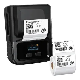2-x-phomemo-m120-przenosna-drukarka-etykiet-akumulator-1500-mah-kabel-usb-c