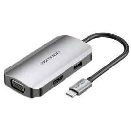 2-x-vention-stacja-rozdzielacz-hub-usb-adapter-usb-c-hdmi-vga-usb-c-usb-a