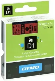 tasma-dymo-d1-12-mm-x-7-m-czarny-na-czerwonym-tle