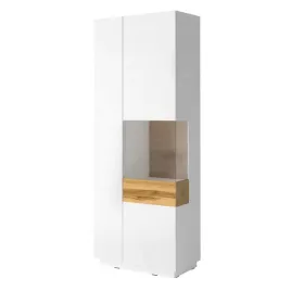 witryna-silvana-207-x-80-cm-stojaca-bialy-polysk-dab-wotan