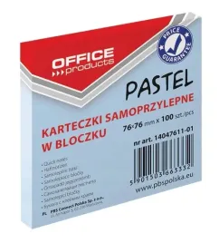 karteczki-samoprzylepne-office-products-pastel-76x76mm-niebieski