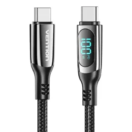 2-x-vention-szybki-kabel-z-wyswietlaczem-przewod-usb-c-do-usb-c-100w-2m-opl