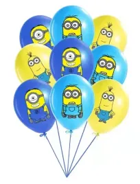 balony-minionki-na-urodziny-dziecka-9-szt