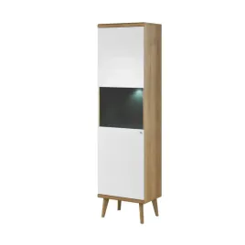 witryna-primario-197-x-50-cm-stojaca-dab-riviera-bialy