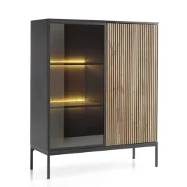 witryna-sentiero-126-x-104-cm-z-led-stojaca-czarny-grafit-dab-wotan