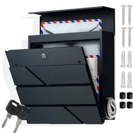 listowa-pocztowa-skrzynka-na-listy-poczte-czarny-mat-z-gazetnikiem-duza-a4