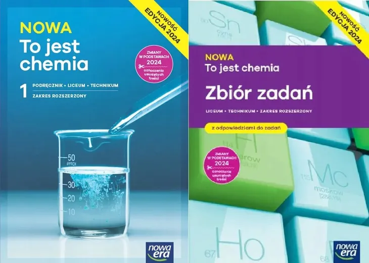 NOWA To jest chemia 1 Podręcznik + Z. zadań LO i Tech NOWA ERA Edycja 2024