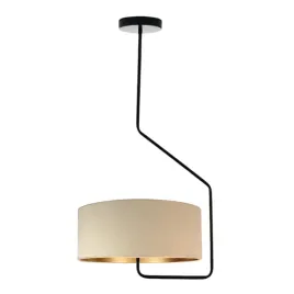 lampa-wiszaca-sufitowa-bezowa-zyrandol-led-e27-abazur-welurowa-nowoczesna