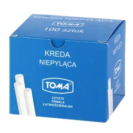 kreda-niepylaca-okragla-biala-toma-100-sztuk