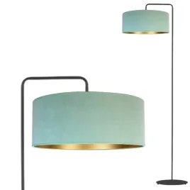 lampa-stojaca-podlogowa-welurowa-abazur-led-e27-nowoczesna-modna-mietowa