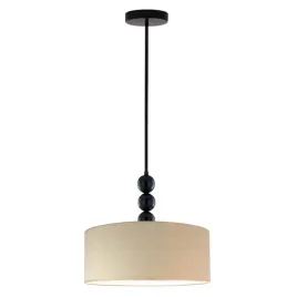 lampa-wiszaca-sufitowa-bezowa-zyrandol-led-e27-abazur-welurowa-nowoczesna