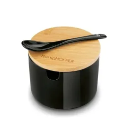 czarna-cukiernica-lyzeczka-pojemnik-na-cukier-z-bambusowa-pokrywka-350ml