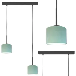 lampa-wiszaca-sufitowa-mietowa-regulowana-led-e27-abazur-zyrandol-welurowa