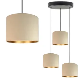 lampa-wiszaca-sufitowa-bezowa-regulowana-led-e27-abazur-zyrandol-welurowa